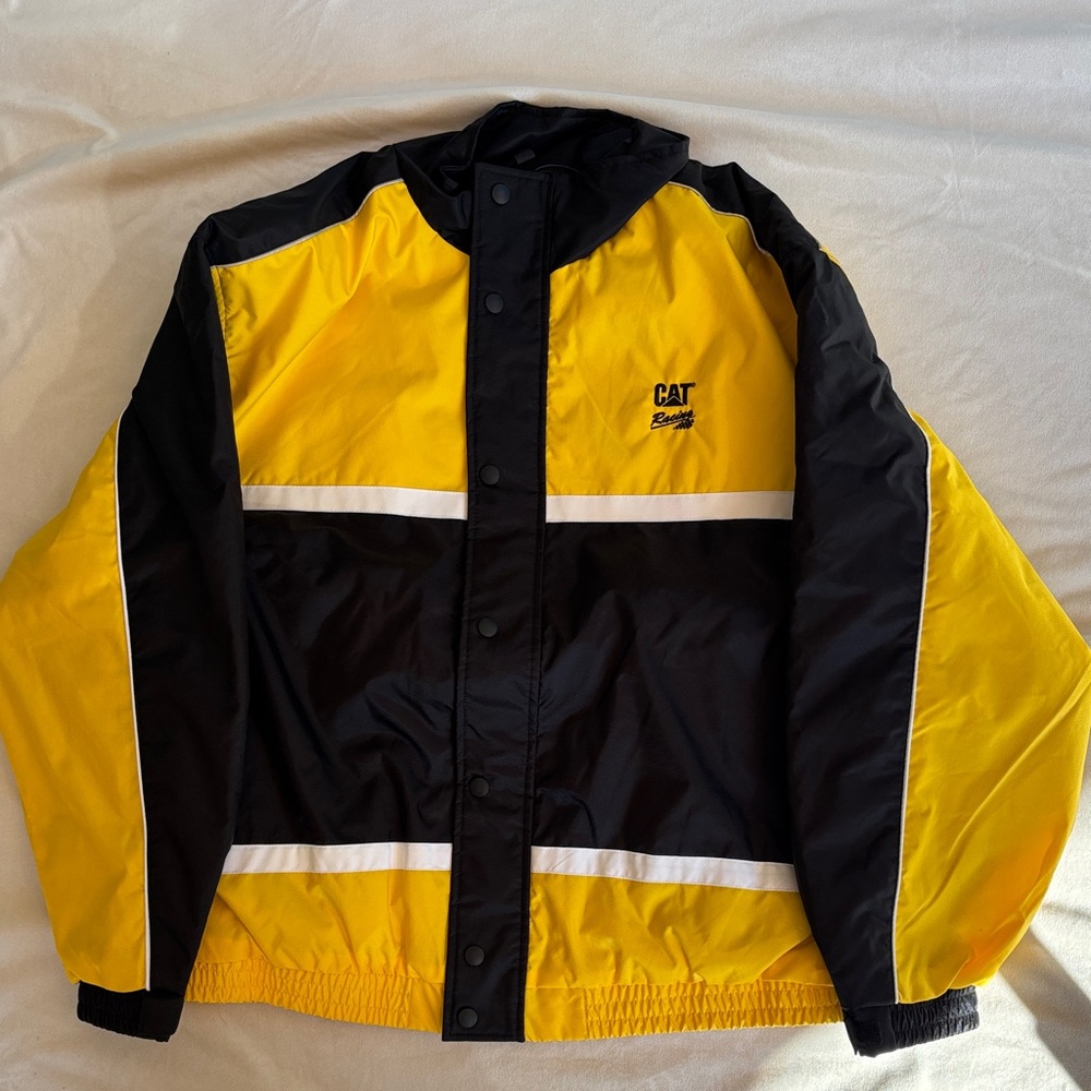 CAT Racing Yellow and Black Men's Jacket